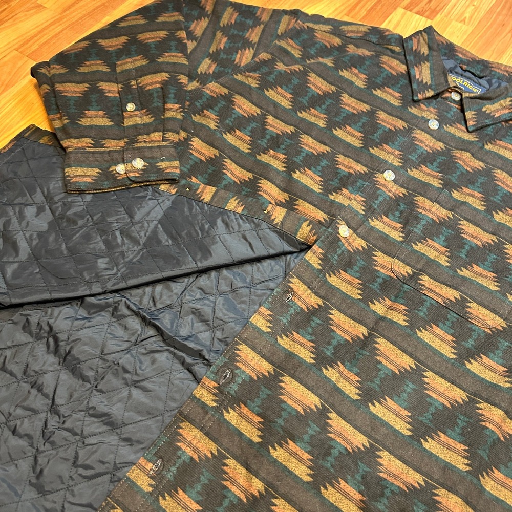 NEW Vintage Woolrich Mustang Southwest Blanket Jacket Mens 2XL Quilted Lined - Picture 14 of 14